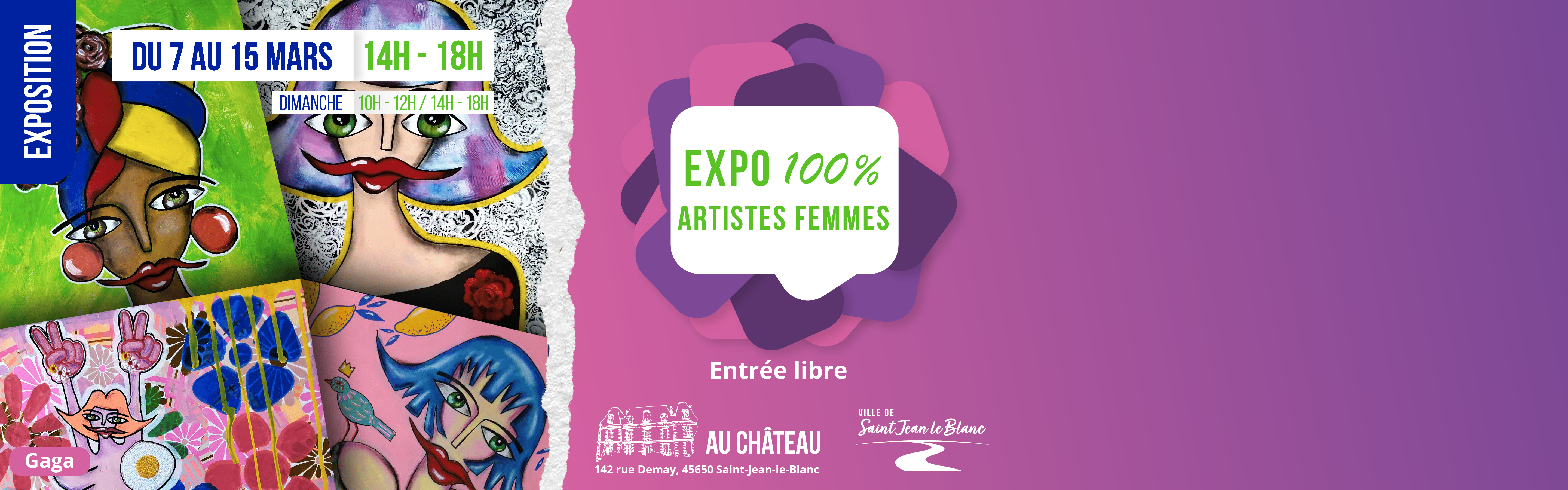 EXPOSITION ARTISTIQUE 100% ARTISTES FEMMES 