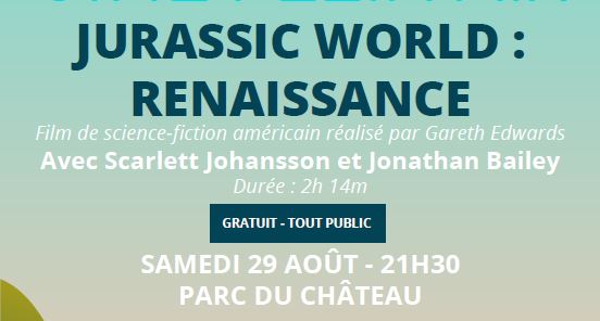 CINÉ PLEIN AIR - JURASSIK WORLD : RENAISSANCE